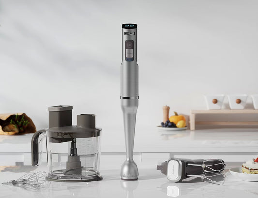 Anybear Immersion Blender, Stainless Steel, 18 inches(family portrait)
